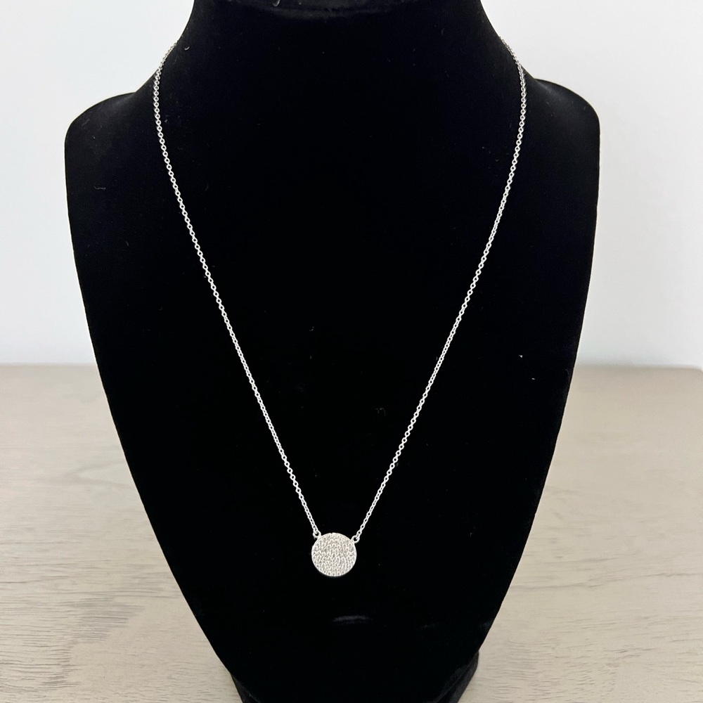 Sterling Silver - 18 inches - CZ diamond necklace